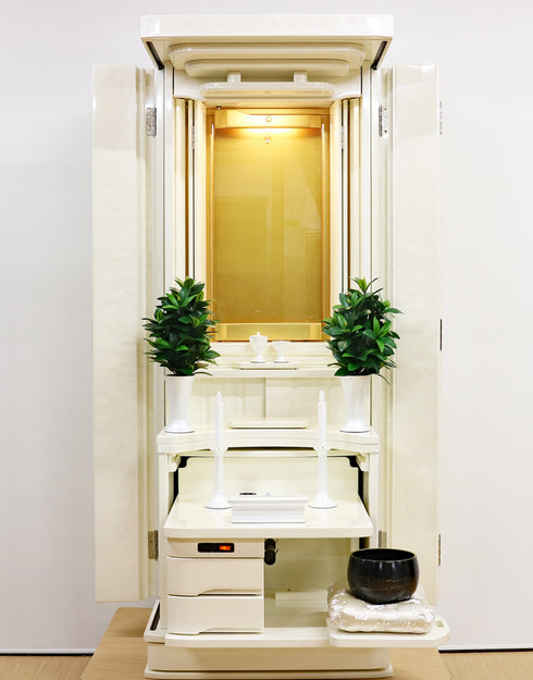 Soka Gakkai Furniture-style Buddhist Altar "Akane" Available in 4 colors Made in Japan Rainbow Gold Cabinet Compatible with Permanent Gohonzon